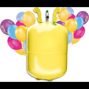 RVV® Heliumtanks - Helium - Grote Heliumgasfles voor 20 Ballonnen - geel - 25x25x43cm