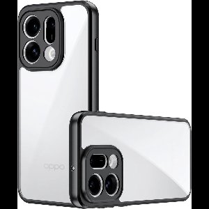 Zandarix Geschikt voor Oppo Find X9 - Flexibel silicone - Acryl - Schokbestendig - Back Cover Hoesje - Transparant Zwart