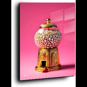 Diamants to go GOLD. - Meerdere kleuren - Plexiglas 100 x 150