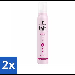 Taft - Haarmousse - Curl 3 - Gedefinieerde krullen - 200 ml - Voordeelverpakking - 2 stuks