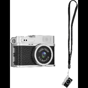 Easypix MiniPro XS1 Digitale camera 2 Mpix Zwart, Zilver Full-HD video-opname, Met ingebouwde flitser, Geïntegreerde ac