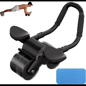 Ab Roller met Automatische Terugslag - Multifunctionele Buikroller voor Thuis Training en Fitness