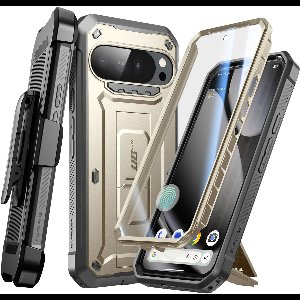 Supcase, Volledige hoes voor Google Pixel 10 Pro XL MagSafe Unicorn Beetle Pro-serie, Zwart / Goud