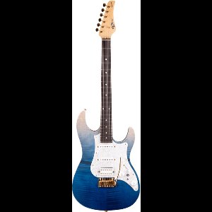 FGN Expert Odyssey Navy blue elektrische gitaar