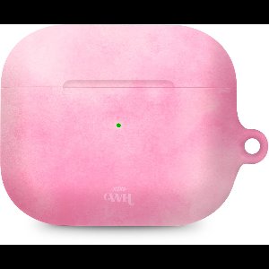 xoxo Wildhearts hoesje geschikt voor Airpods Pro 1 / Pro 2 - Cotton Candy - Ook als telefoonhoesje verkrijgbaar - schokbestendige case geschikt voor Airpod Pro (2) - koptelefoon case - Suikerspin hard case met pastelroze kleur - pastel roze