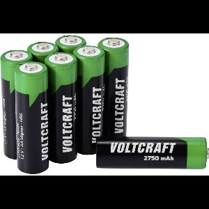 VOLTCRAFT VC-16044360 Oplaadbare AA batterij (penlite) NiMH 2750 mAh 1.2 V 8 stuk(s)