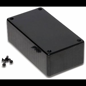 Hammond Electronics 1591CBK Euro-behuizing – 121.44 x 66.94 x 37.25 mm – ABS – Zwart