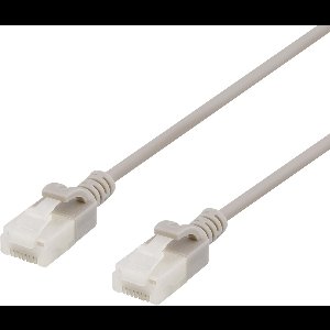 Deltaco UUTP-1067 - Cat6a Netwerkkabel - 5m - U/UTP - RJ-45 naar RJ-45 - Grijs