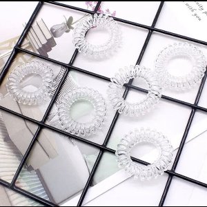 Hiden - Transparante haarbandjes - Haarband Dames - Haarbanden - Haarband - Haarelastiek - 5 stuks