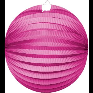 Papieren Lampion Hard Roze 25cm - Feest Decoratie Bruiloft Zomer Festival