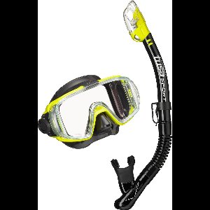 TUSAsport UC3125 Visio Tri-Ex Snorkelset | Premium Snorkelmasker & Dry-Top Snorkel