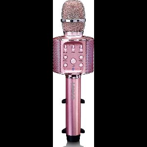 Lenco Karaoke Microfoon – Bluetooth – Speaker en Lichteffecten – BMC-090PK - Roze