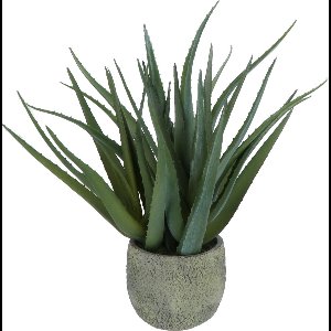 Kopu Kunstplant Aloe Vera 48 cm in binnenpot met aarde - 30 bladeren