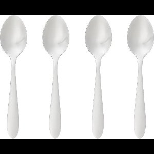 Secret de Gourmet Koffie/thee lepels Nevis - 16x stuks - RVS - 14,5 cm