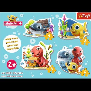 Trefl puzzel Baby Classic - MiniMini Fish - 4-in-1 legpuzzel set.