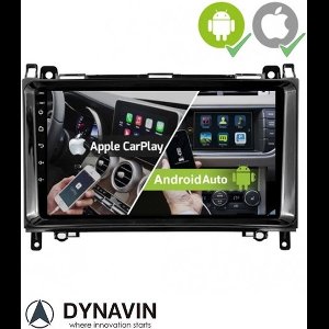 Dynavin autoradio navigatie mercedes vito viano sprinter autoradio carkit android 14 draadloos apple carplay usb