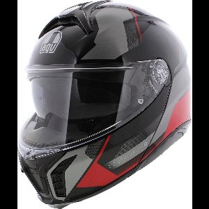 AGV Tourmodular Perception Zwart Rood Systeemhelm - Maat 2XL - Helm