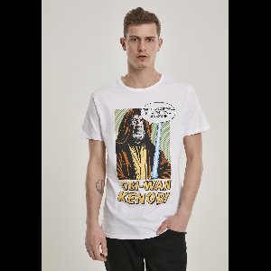 Merchcode Star Wars - Obi-Wan Kenobi Heren T-shirt - XS - Wit