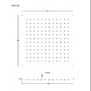 Corsan ANGO LED Douchekop Chroom Vierkant - Luxe & Verlichting