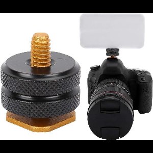 Brenzoos - Camera Flitsschoenbevestiging van Metaal voor Flitser en Statief - Accessoire voor Cameraflitser met 1/4 Inch Statiefschroef