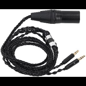 Brenzoos - Audiokabel 4-pins XLR voor koptelefoon Upgrade 12M lengte met zoekwoorden: AH-D600 AH-D7200 T1 T5 Focal Elear HIFIMAN HE400SE.