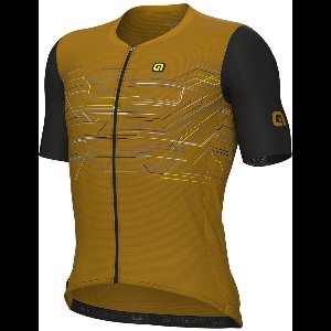 Ale Pr-e Megabyte Korte Mouw Wielertrui Geel M Man