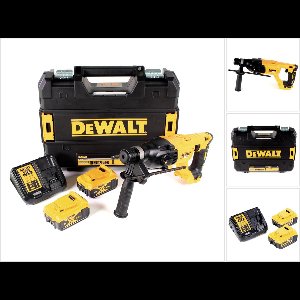 DeWalt DCH 133 P2 Snoerloze combihamer 18V 2.6J SDS plus Brushless + 2x accu 5.0Ah + lader + TSTAK