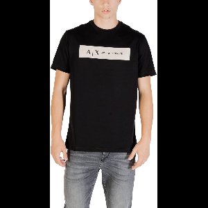 Printed Short Sleeve Round Neck T-shirt - Black Shirts