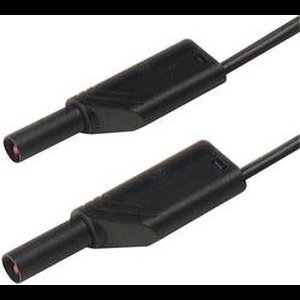 SKS Hirschmann MLS SIL WS 200/1 Veiligheidsmeetsnoer Banaanstekker 4 mm Banaanstekker 4 mm 2.00 m Zwart 1 stuk(s)