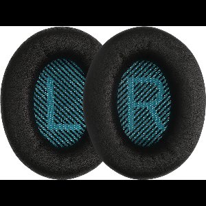 kwmobile 2x oorkussens voor koptelefoon - geschikt voor Bose Soundlink Around-Ear Wireless II - Earpads van schapenleer - In zwart