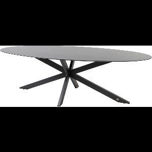 4SO Privada ovale tuintafel - HPL slate antraciet - 240x107 cm. OP=OP