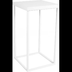 Zuil - 60 cm- metaal - Trinity White - Wit - Sokkel - Plantentafel