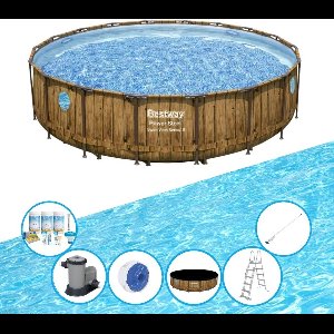 Bestway Zwembad Power Steel Swim Vista - Zwembadset - 488x122 cm