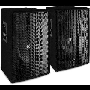 Speakers - Vonyx SL15 speakerset - Set van twee 15'' boxen van 800W voor disco feestjes en DJ's