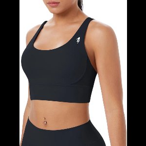 ELEVATE Bra Stevige Sport BH - High Impact - Ondersteuning - Comfortabel - Gekruiste Rug - Fitness - Yoga - Sport - Hoge Sterkte - Schokbestendig - Push Up - met Uitneembare Pads - voor Hardlopen & Fitness - Zwart - Maat XL