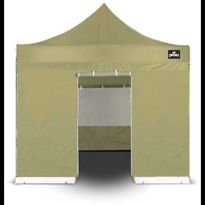 Easy Up | Zijwand 3 m Ingang Olivijn Zand