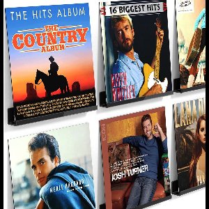 Set van 6 Acryl Muurplanken voor LP Vinyl Platen - Album Display Houder