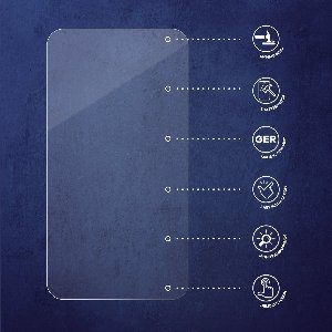 3 Stuks Savvies Screenprotector - geschikt voor Horloges (Rond, ø: 35 mm) - beschermfolie glas transparant