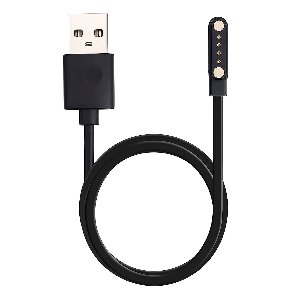 Oplaadkabel GPS Horloge Kind – USB Oplader voor Kinder Smartwatch – 4-Pin Magnetische Oplader – Zwart