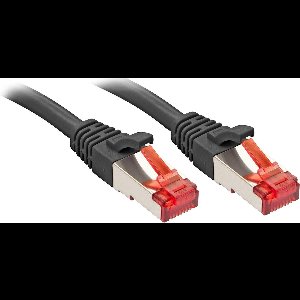 LINDY 47784 RJ45 Netwerkkabel, patchkabel CAT 6 S/FTP 15.00 m Zwart 1 stuk(s)