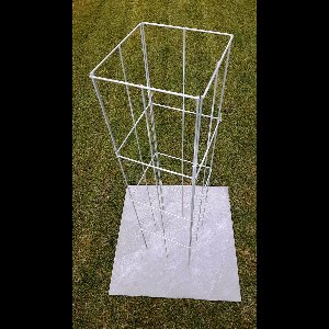 Klimplantensteun - Draadzuil - Draadrek - Plantenrek - Plantensteunen vierkant 976 mm hoog met pootjes.