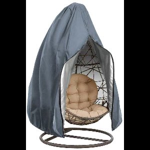 Somstyle Beschermhoes Hangstoel - 190 x 115 CM - Hoes voor Egg Chair - Waterdicht & Anti-UV - Grijs