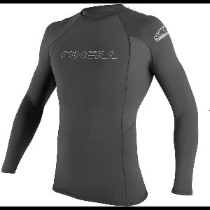 O´neill Wetsuits Basic Skins Rashguard Rashguard Met Lange Mouwen Grijs XS Man