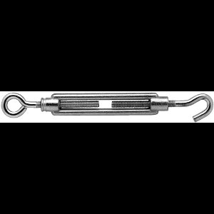 Spanschroef M12x130 – verzinkt – haak / oog – draadspanner staal