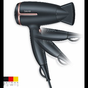 Beurer HC 25 Reisföhn - Inklapbaar - Compact voor Wereldwijd gebruik - Snel Droog Haar en Perfecte Styling - Dankzij Ionenfunctie & Koude luchtstand