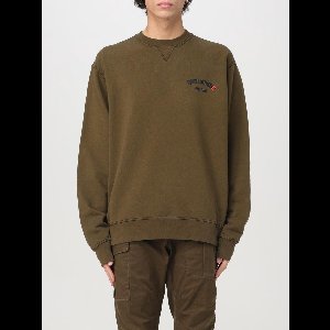Crew Neck Sweatshirt - Green Sweaters