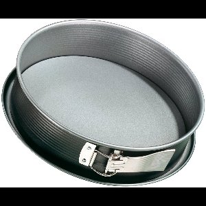 Springvorm - anti-aanbak - 1 stuk - antracietgrijs - staal - 27 x 6,5 cm