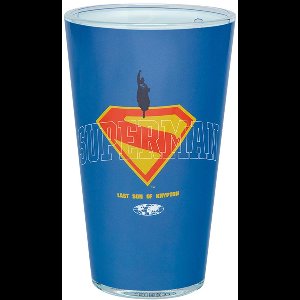 Paladone Products DC Comics Pint Glass Superman Glasses & Coasters
