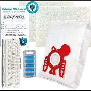 Multaparts® stofzuiger-APK set geschikt voor Miele Compact C1, Compact C2, S4, S6 serie | HEPA H13 versie | Complete onderhoudsset met stofzuigerzakken type FJM (10 x), motorfilter (2 x), HEPA H13 filter, geursticks (5 x) APK-checklist & APK-sticker