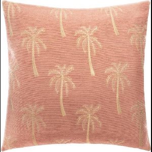 KUSSENHOES PALM OUD ROZE 40 X 40 CM